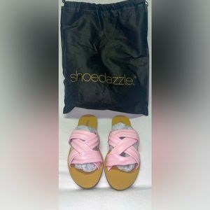 Shoe dazzle Size 5.5 Women’s Chalk Pink Sandals NWT.
